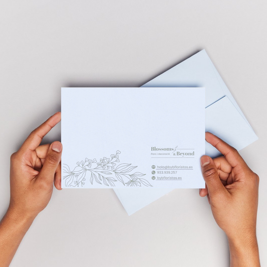 Dedication Card in White Envelope