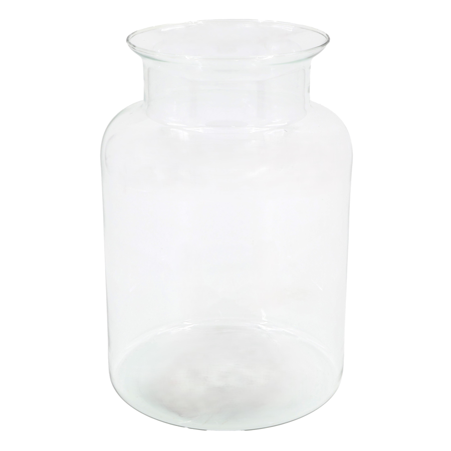 Jarrón de Cristal Transparente