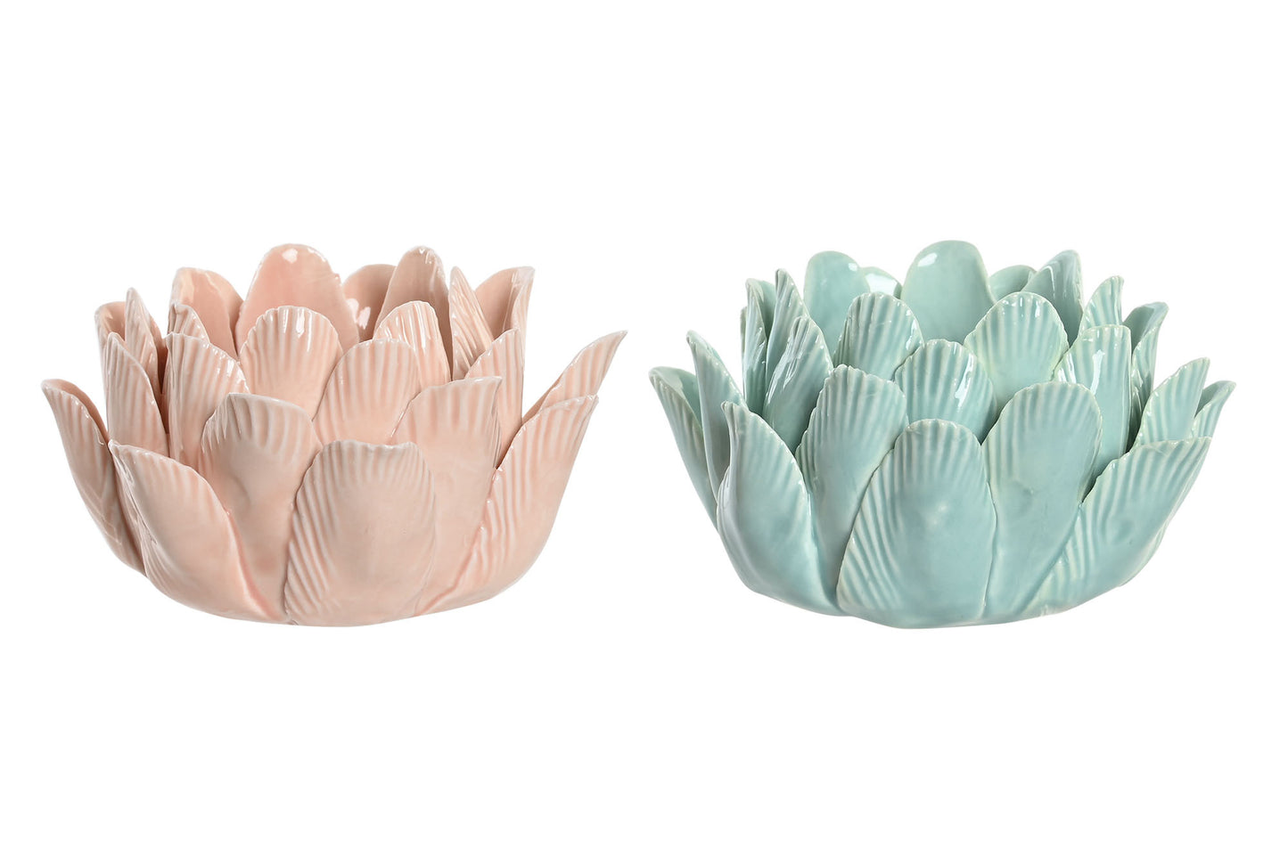 Portavela Ceramica 14X14X9,5 2 Surt. DH-206397