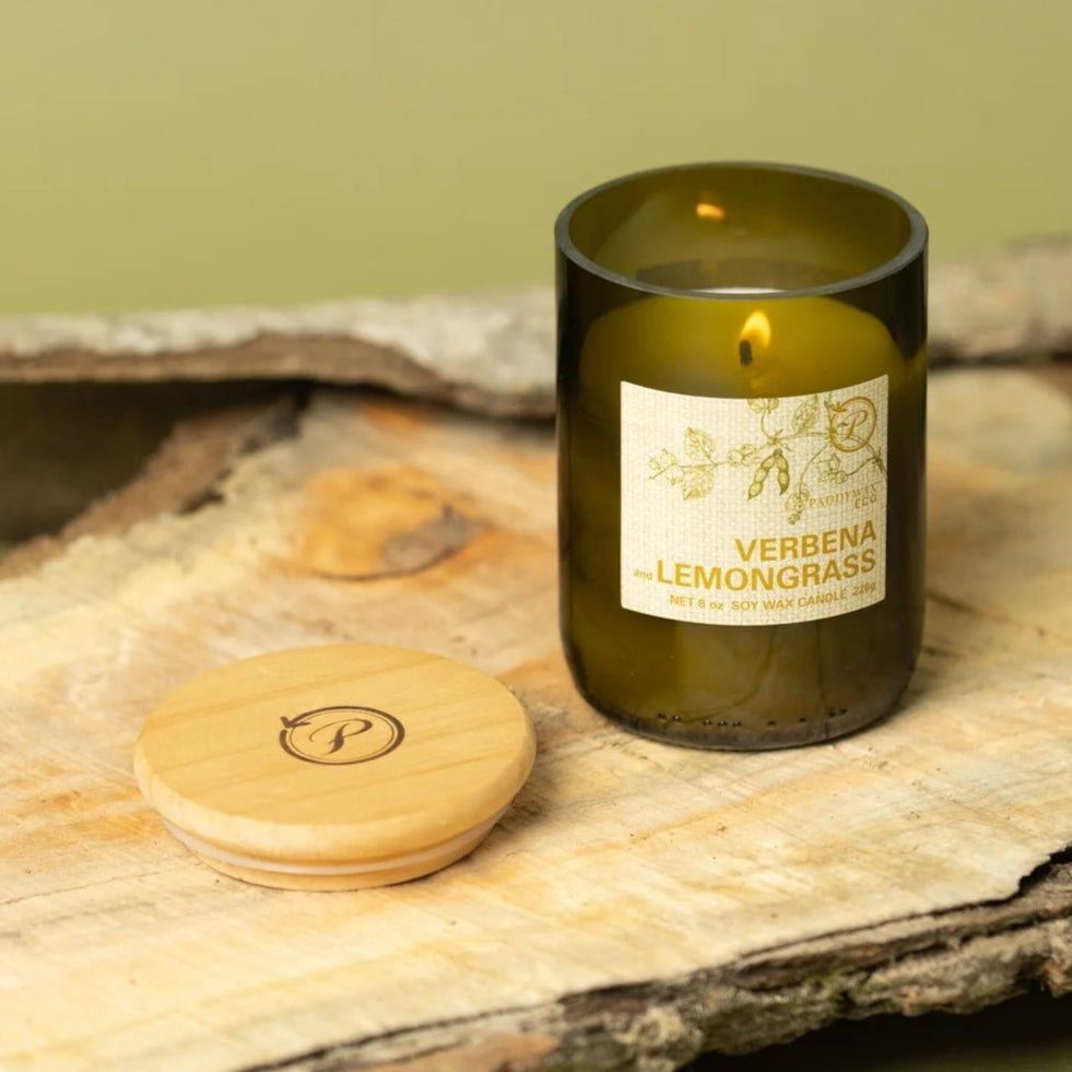 Verbena & Lemongrass - Vela de Soya en Envase de Cristal Reusable