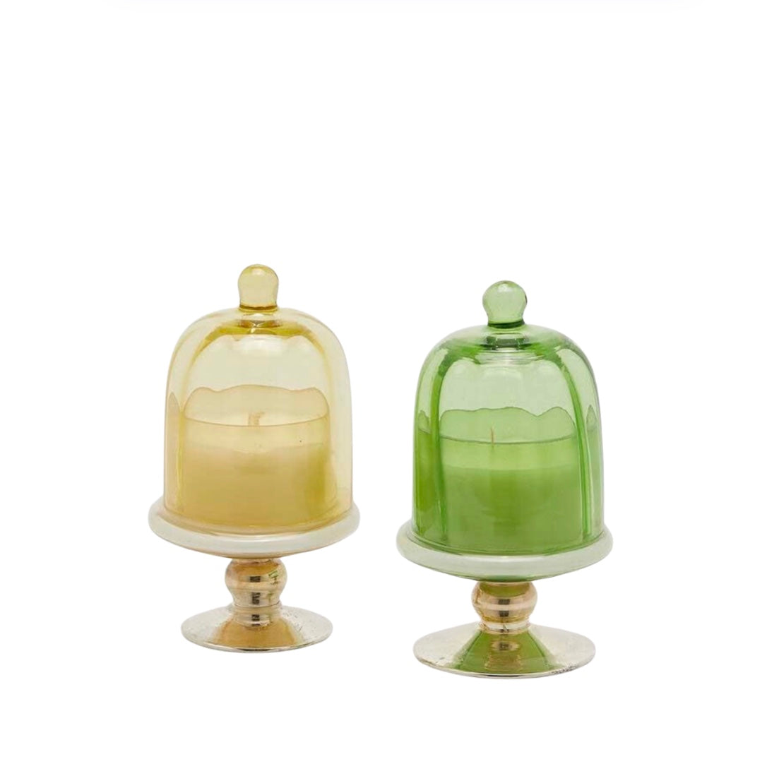 Vela Aromática con Pedestal (Golden Amber and Pine)