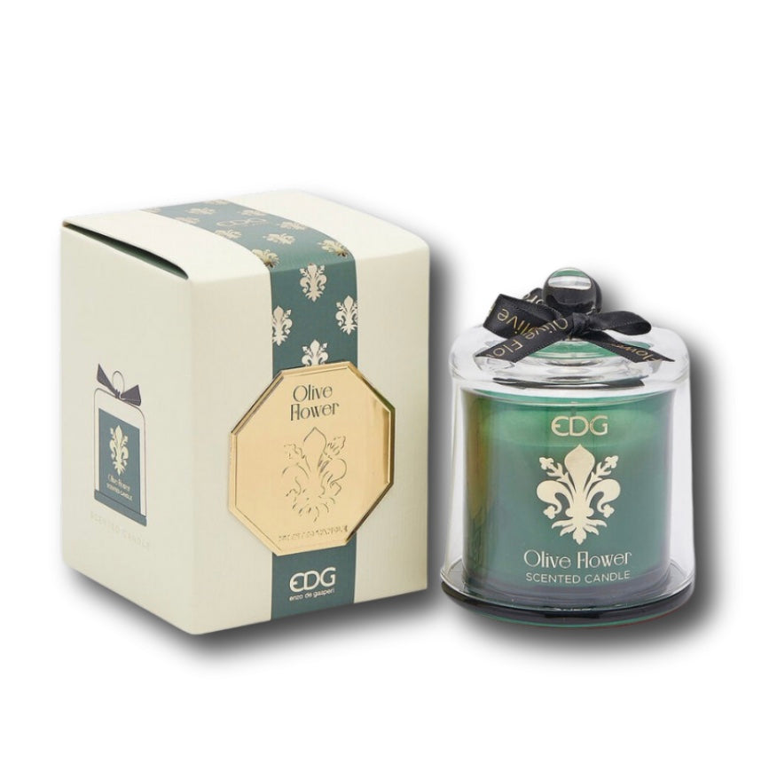 Vela Aromática con Cúpula de Cristal - Olive Flower