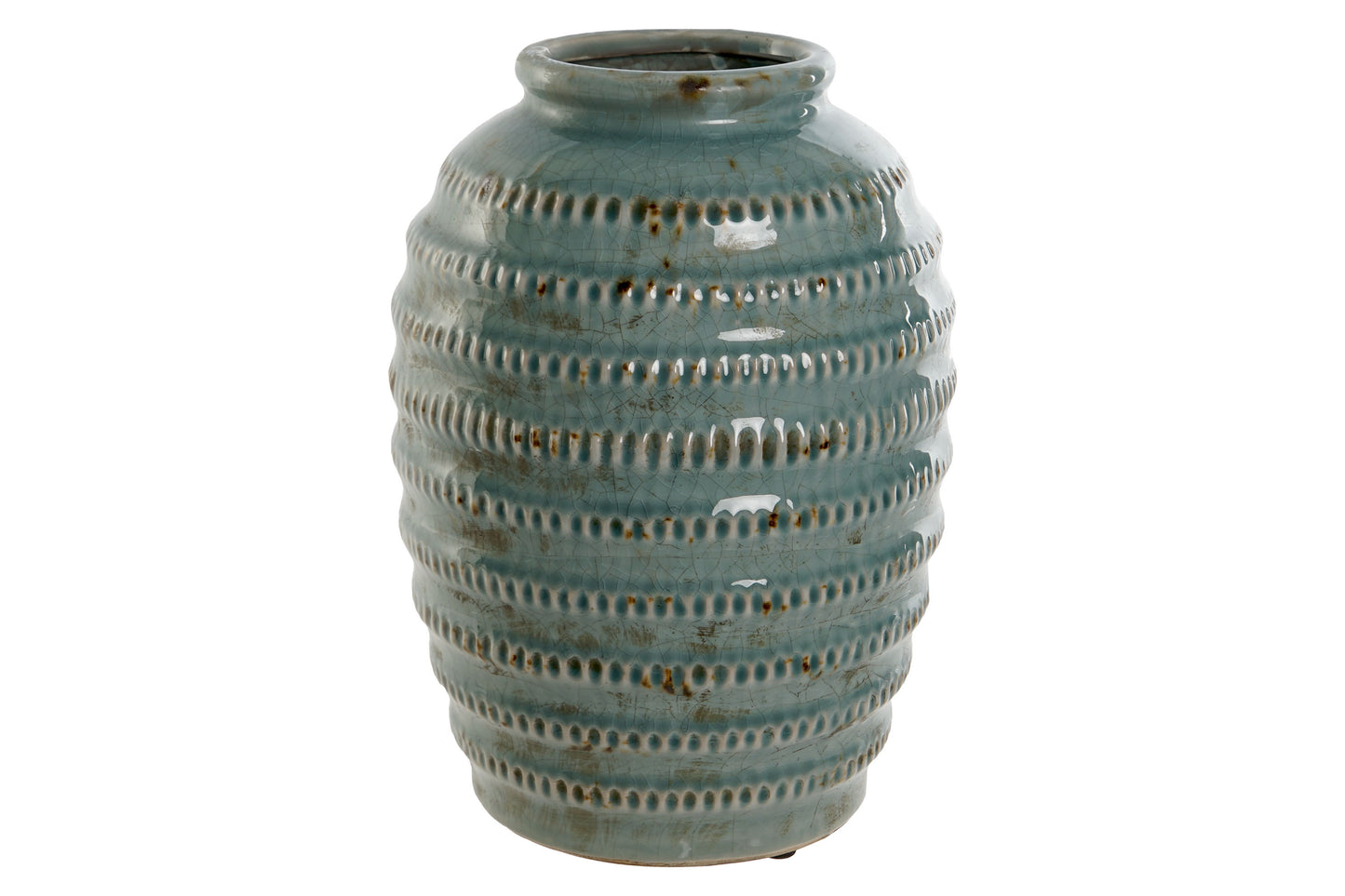 Gerro Ceramica Vidriada 21X21X29 Turquesa JR-213654_6