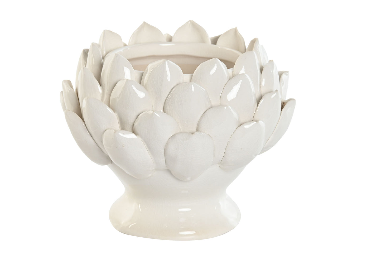 Ceramic Candle Holder 15X15X13 Pineapple White PV-213264_1