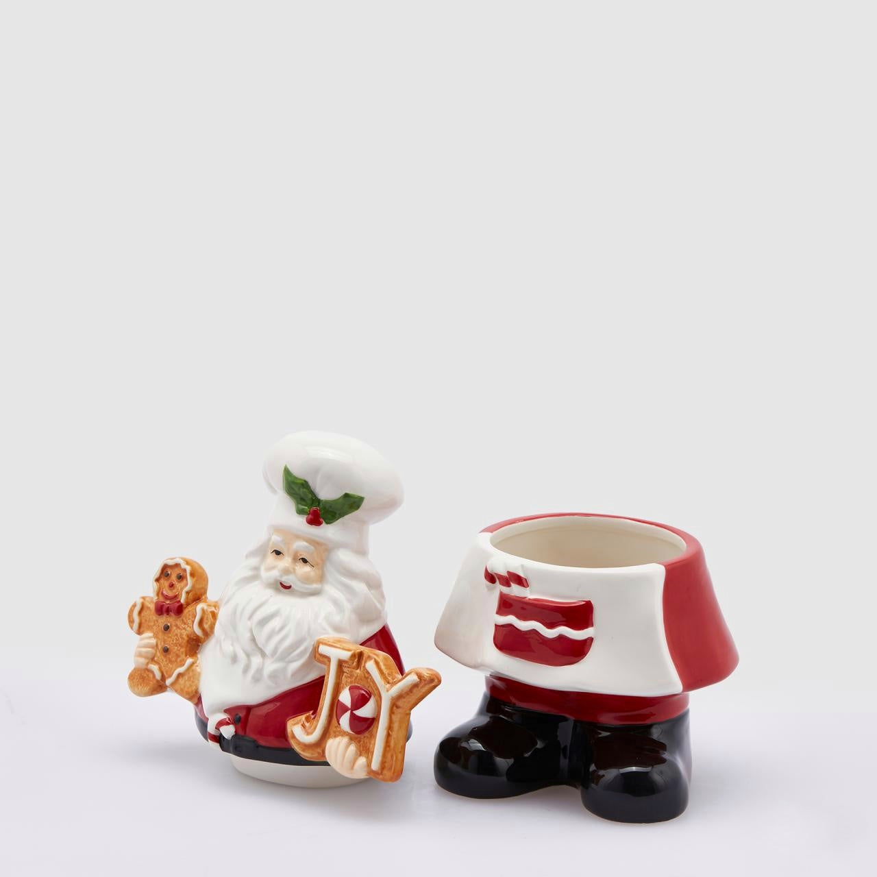 Santa Claus Little Chef Cookie and Candy Jar