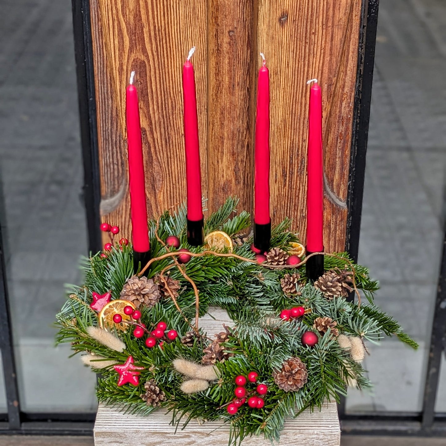 Traditional Advent Wreath Centerpiece