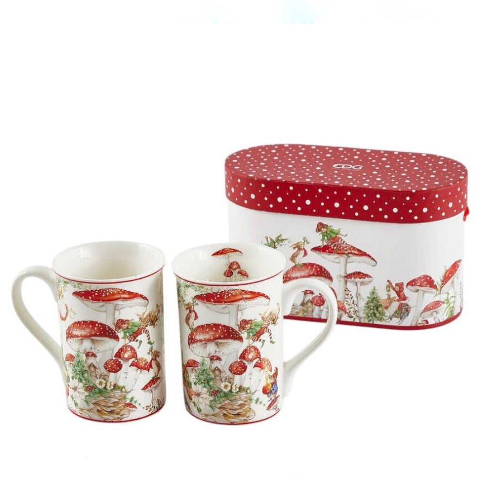 Set de 2 tazas con motivos navideños
