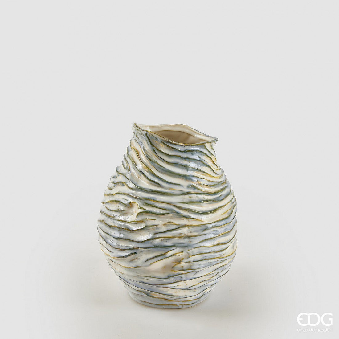 Jarrón Artesanal de Cerámica Italiana M