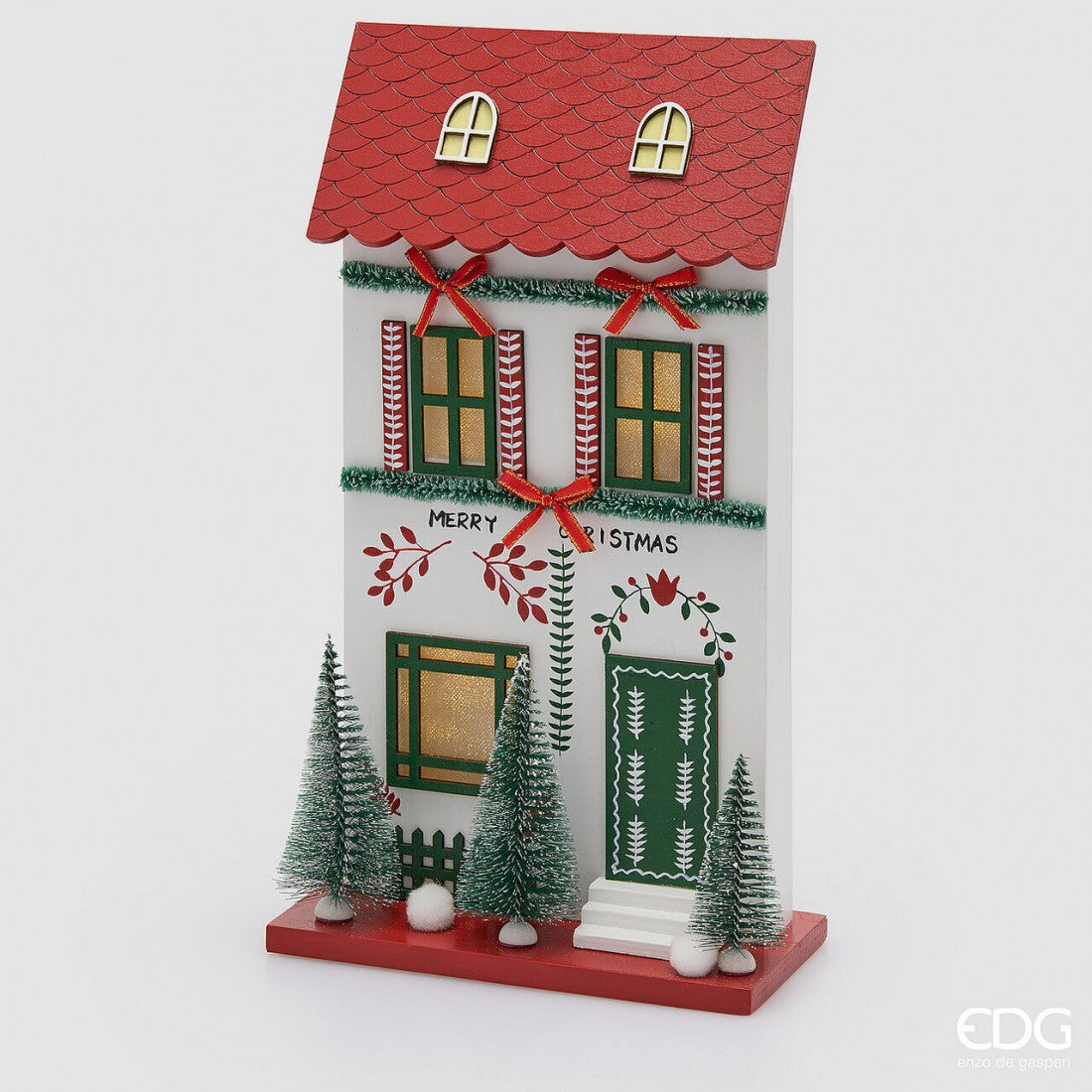 Casita Navideña con Luces