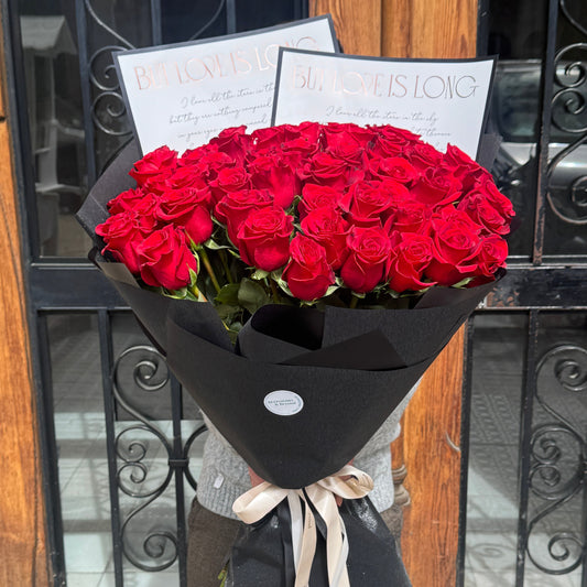 Divine Passion - Bouquet of 51 Roses