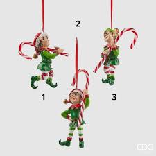 Colgante Elfo con Bastón de Caramelo