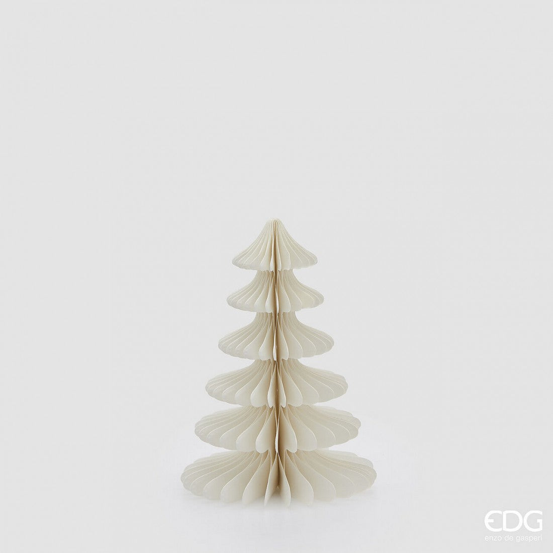 Árbol Navideño Pequeño en Origami Blanco