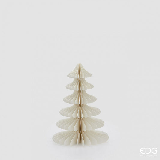 Árbol Navideño Pequeño en Origami Blanco