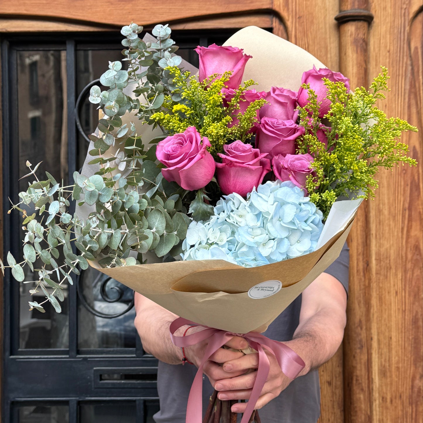 The Wild One - Ram d'Hortènsia, Roses i Eucaliptus