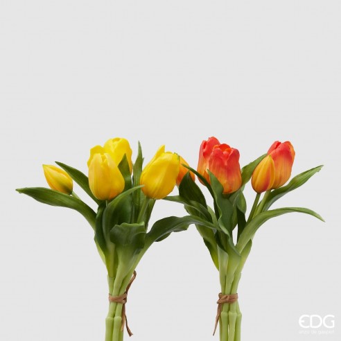 Tulipán Artificial (Amarillo-Naranja)