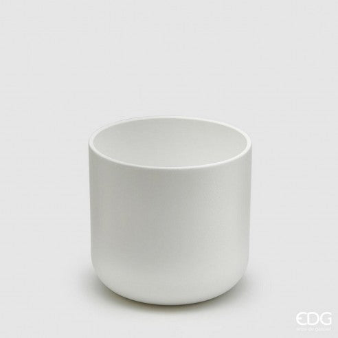White flowerpot M