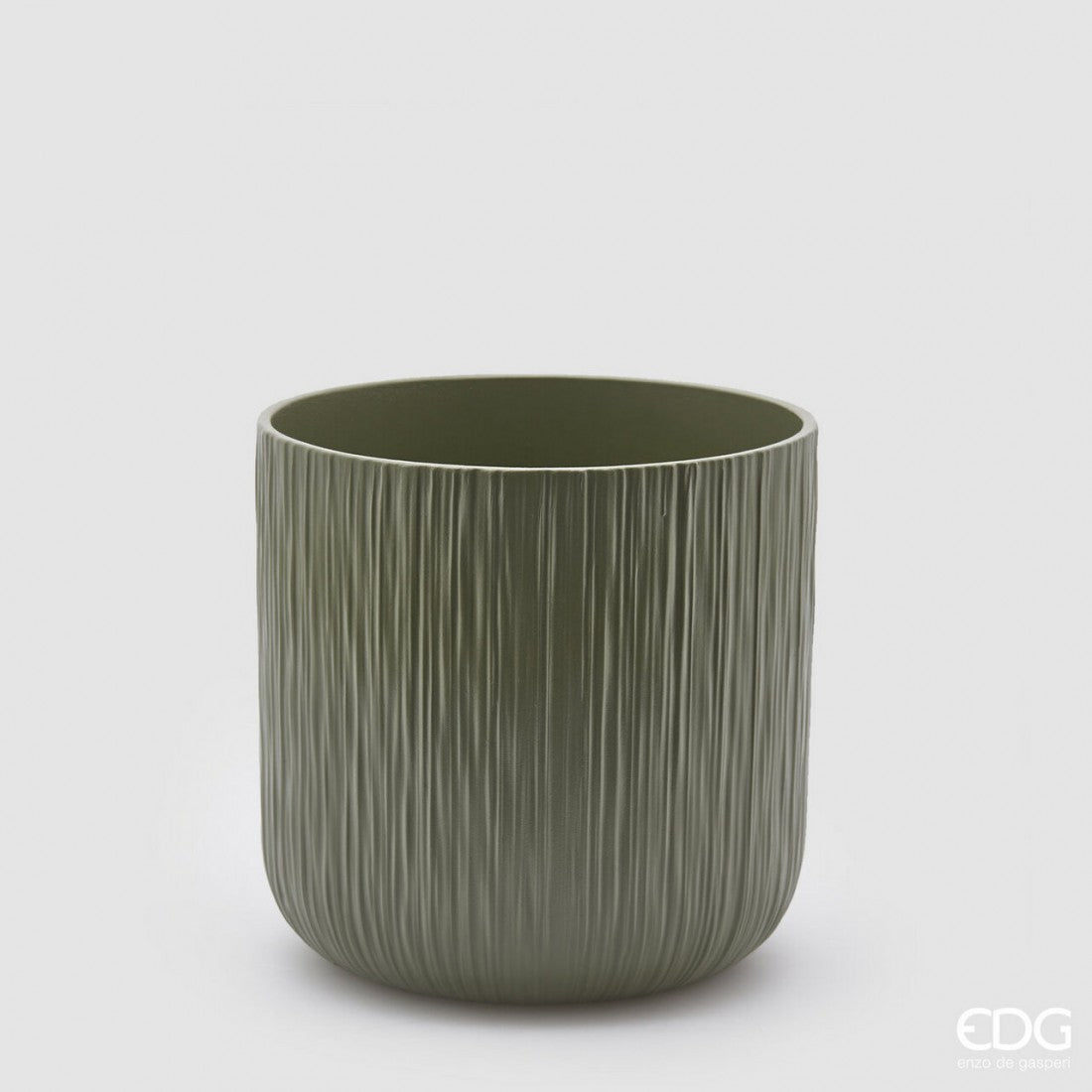 Green Textured Planter L