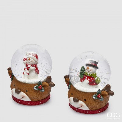 Esfera Acuática con Muñeco de Nieve