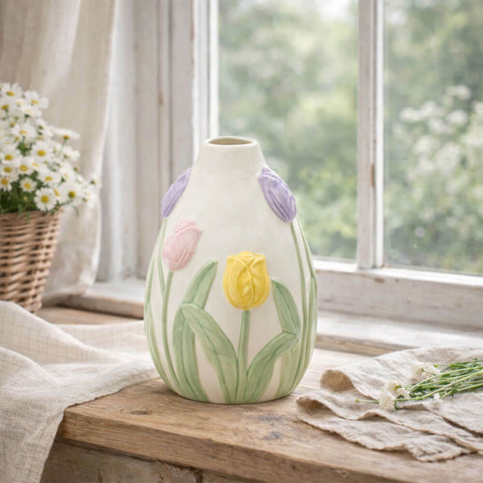 Jarrón Tulipanes M