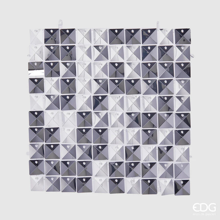 Panel Decorativo Plateado 30x30
