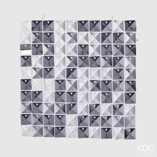 Panel Decorativo Plateado 30x30