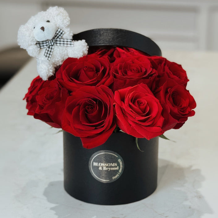 Love Sent – 12 Rosas Rojas & Teddy Bear