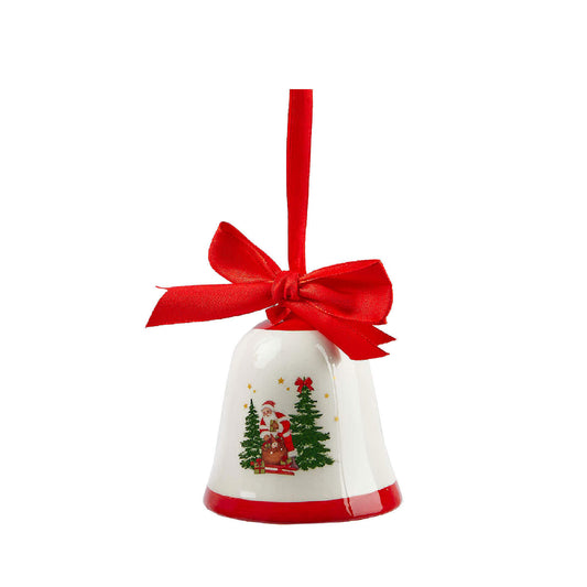 Campana de Cristal con Motivos Navideños