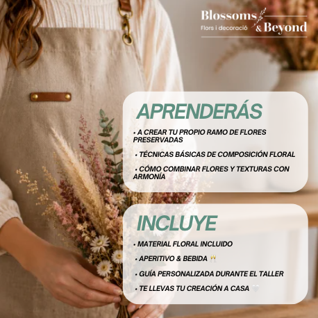Taller Floral: Ramo de Flores Preservadas
