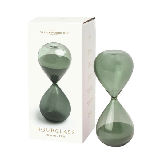 Reloj de Arena Color Verde - 15 minutos