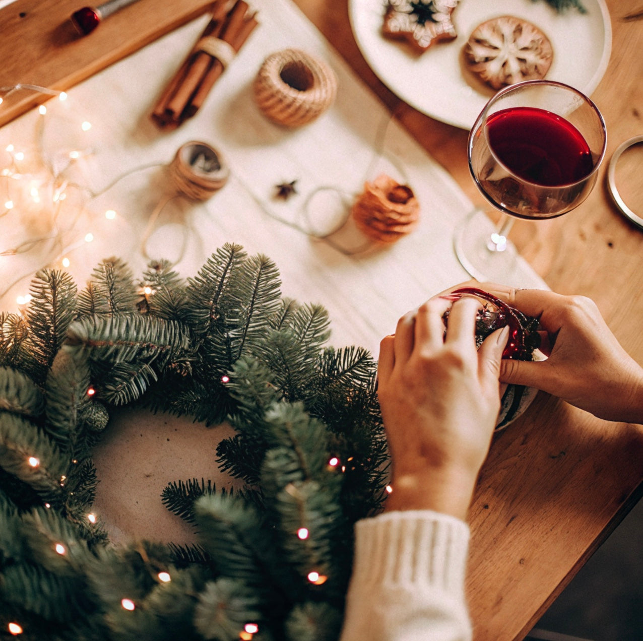 Taller Corona Navideña