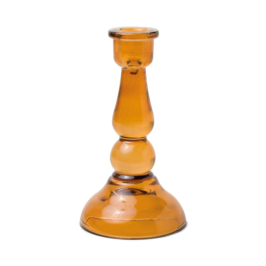 Candelabro de Cristal Ámbar