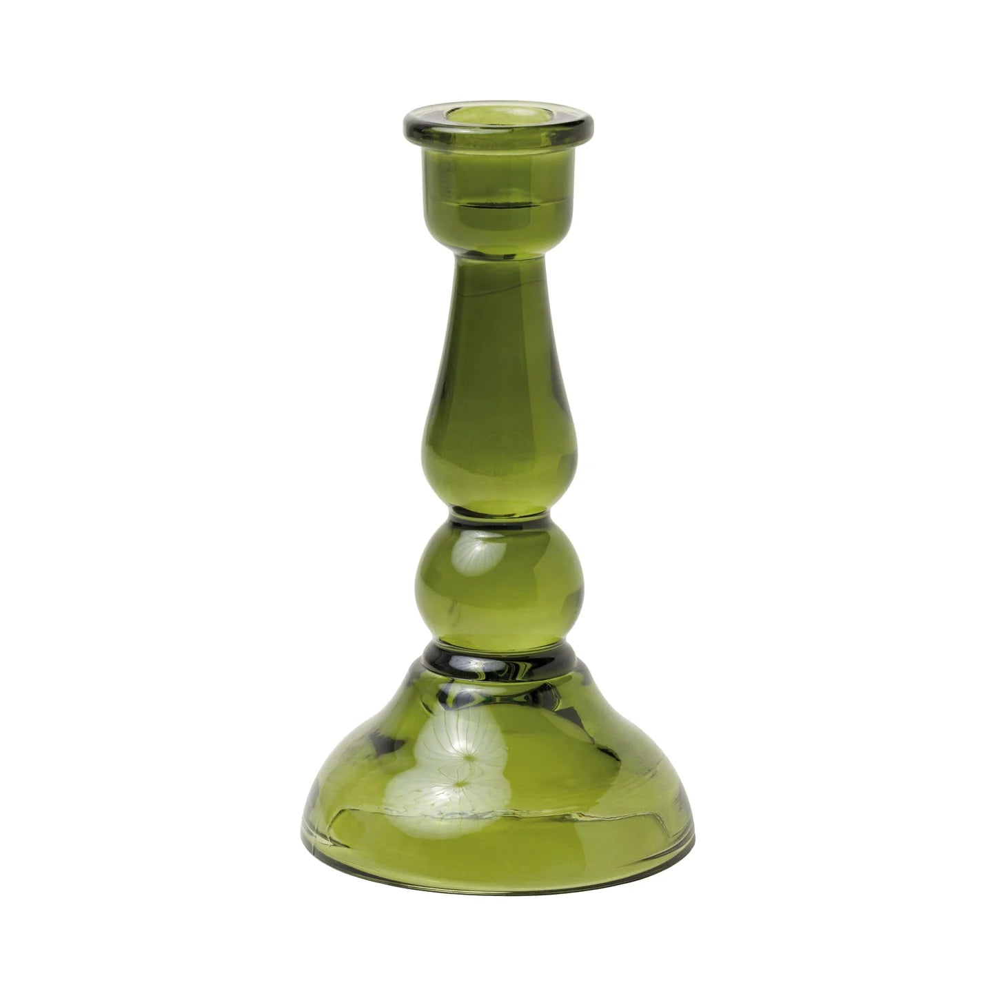 Candelabro de Cristal Verde