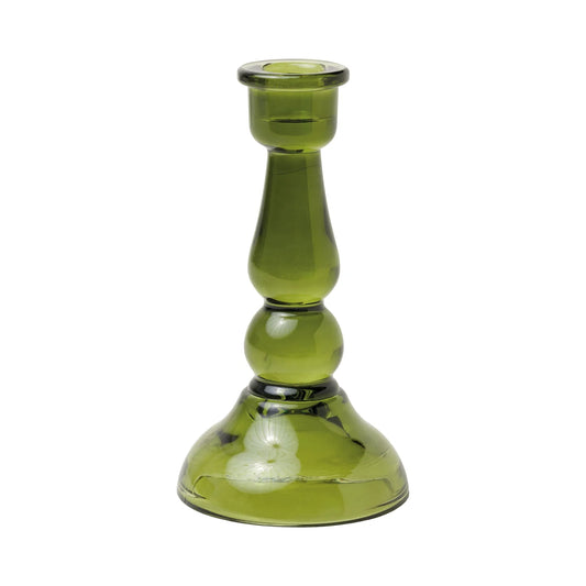 Candelabro de Cristal Verde