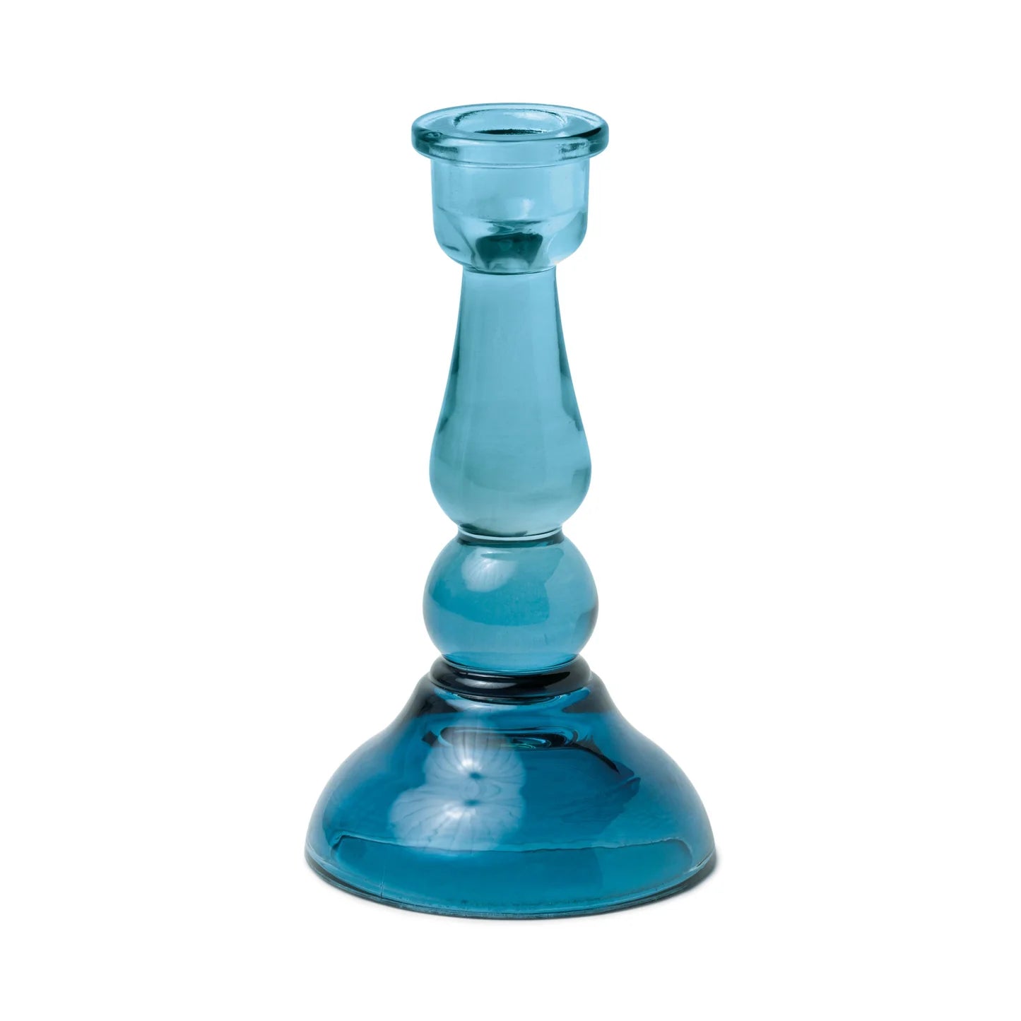 Candelabro de Cristal Azul
