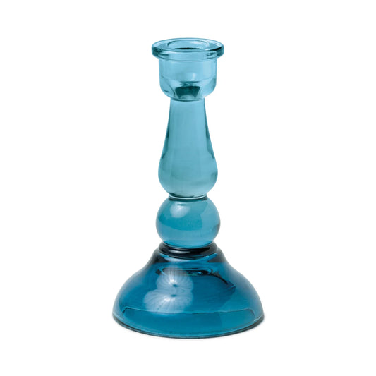 Candelabro de Cristal Azul