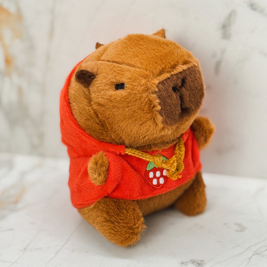 Capybara Red Hoodie – Ternura con estilo mini