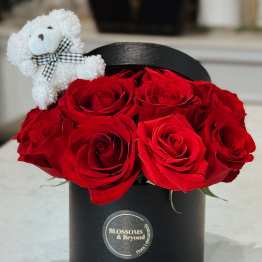 Love Sent – 12 Rosas Rojas & Teddy Bear