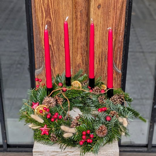 Traditional Advent Wreath Centerpiece