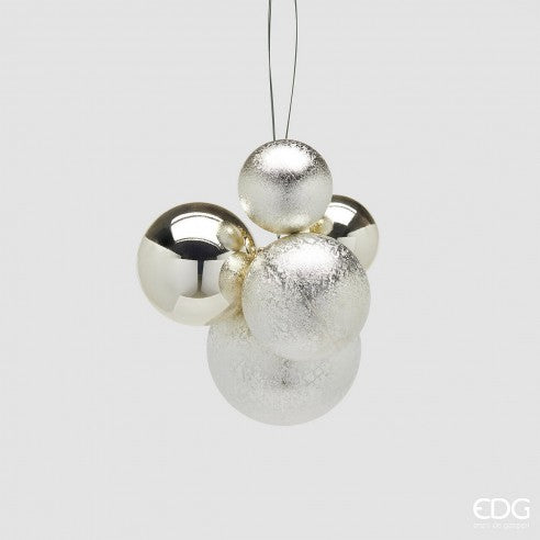 Bolas Navideñas Color Plata