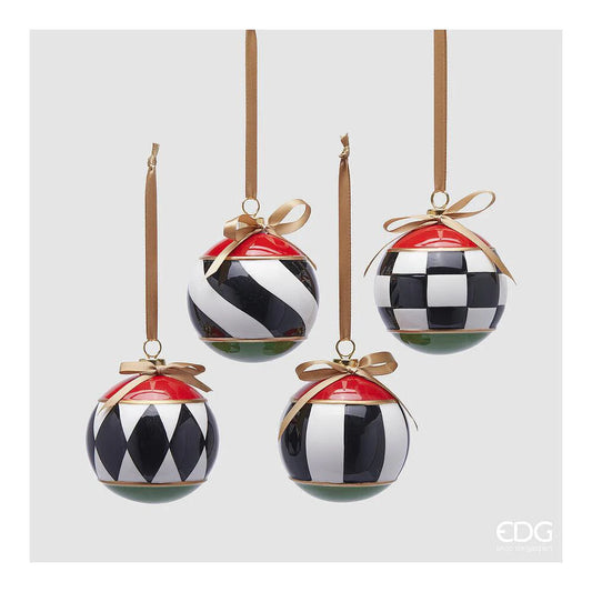 Harlequin Ceramic Decorative Ball