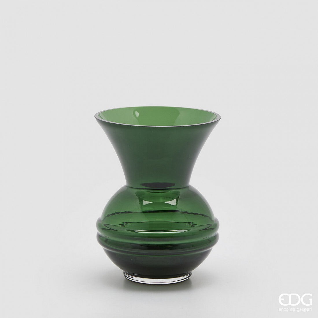 Jarrón de Cristal Verde M