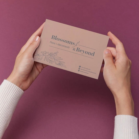 Targeta de Dedicatòria a Sobre Rosa