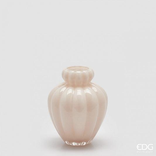 Jarrón de Cristal Rosa M