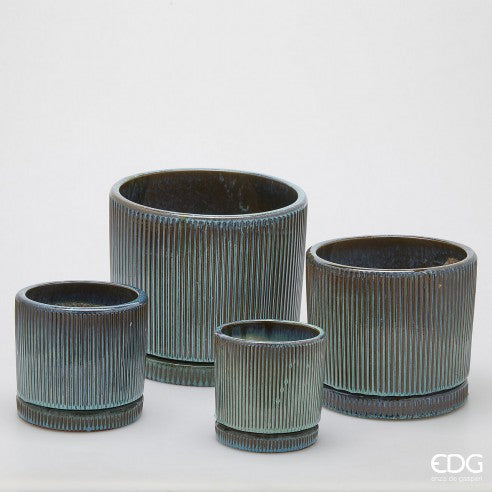 Set de Maceteros de Cerámica 4 piezas