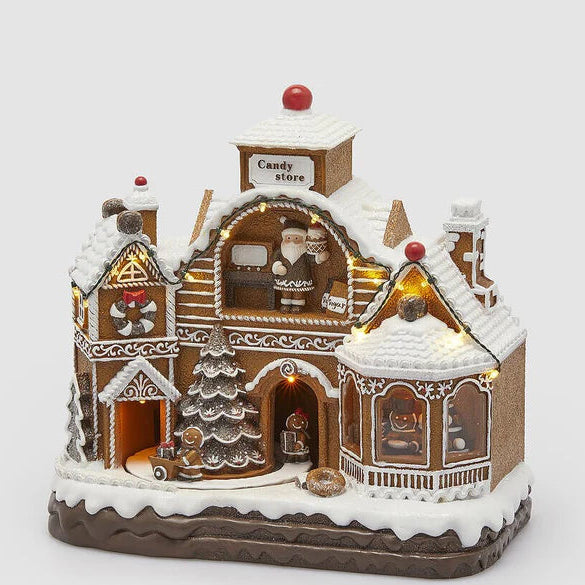 Diorama Casetta Marzapane with Babbo H30 L31 L17MUSIC+MOV.+LEDC4 8100442A937