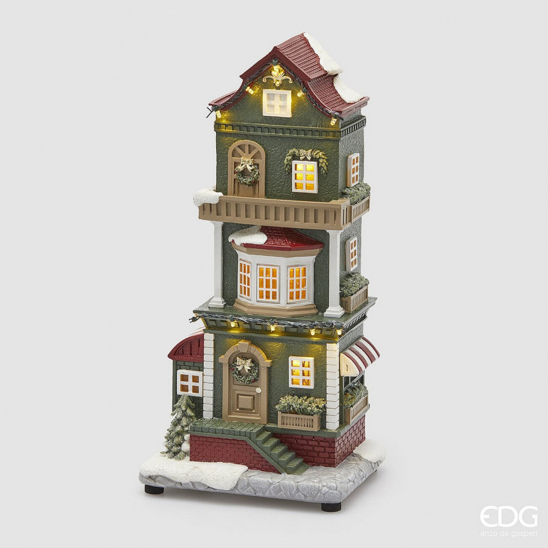 Casita Navideña con Luces