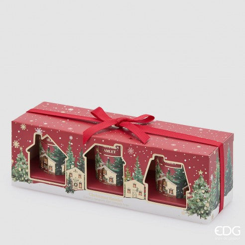 Set de 3 Velas Aromáticas Navideñas - Honey Apple Cider