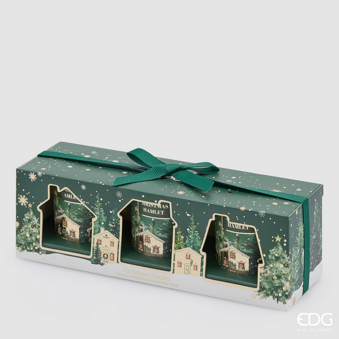 Set de 3 Velas Aromáticas Navideñas - Cardamomo