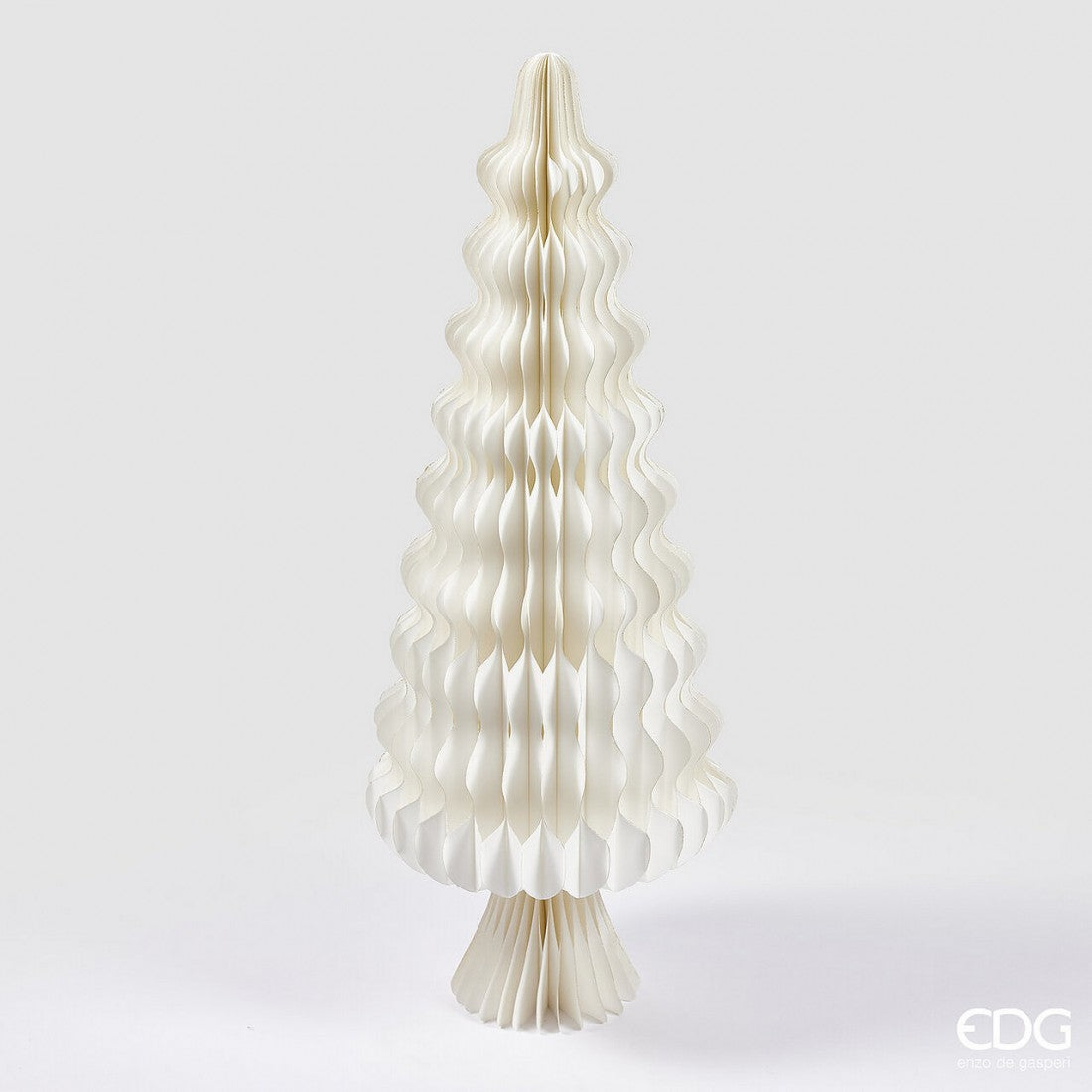Árbol Navideño Grande en Origami Blanco 110cms