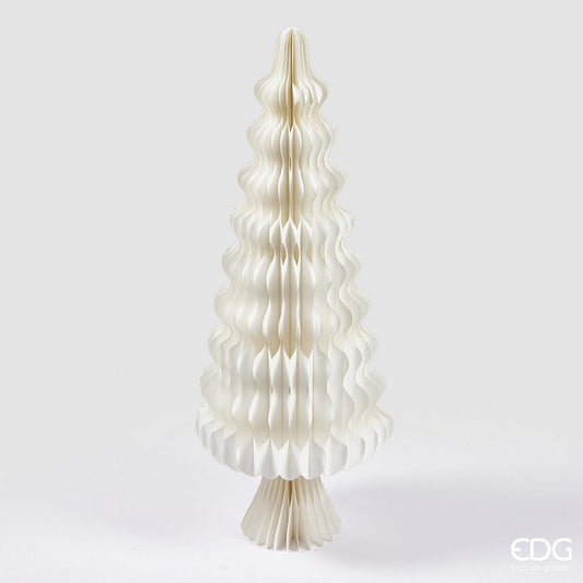 Árbol Navideño Grande en Origami Blanco 110cms